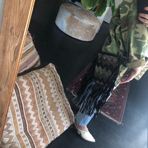 Cleobella Small Leather Crossbody with Stud Detail - Picture 4 of 4